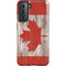 Canadian Flag Dark Wood Galaxy S21 5G Pro Case